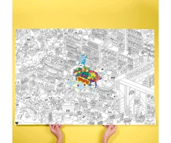 Póster XL OMY Supermarket para Colorear