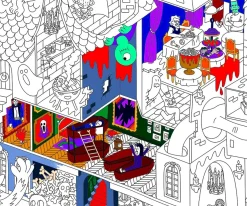 Póster XL Omy Vampiros para Colorear+Pinturas