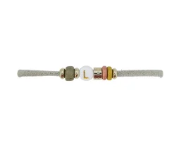 Pulsera Elástica 1 Inicial Beige