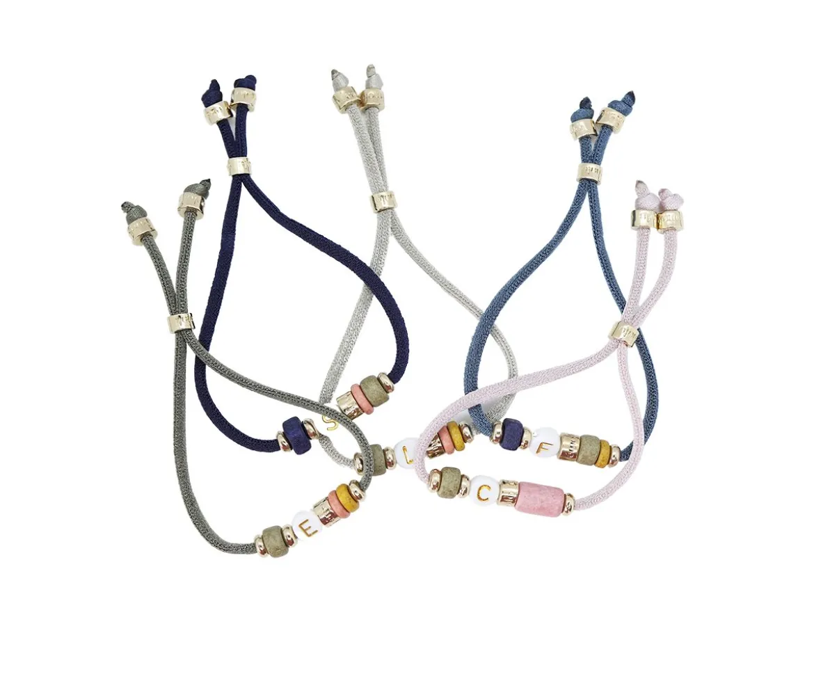 Pulsera Elástica 1 Inicial Beige