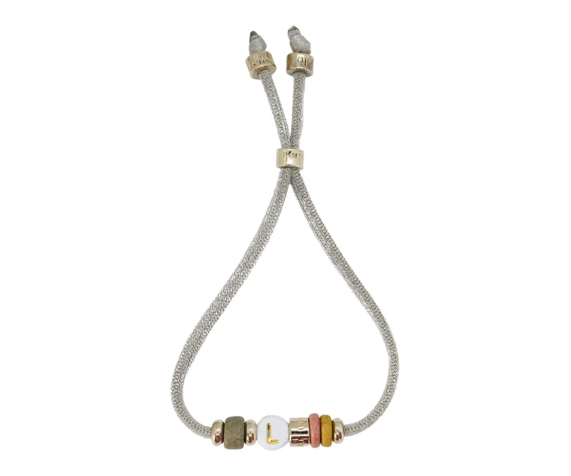 Pulsera Elástica 1 Inicial Beige