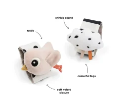 2 Pulseras Sonajero Happy Clouds Pink