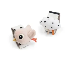 2 Pulseras Sonajero Happy Clouds Pink