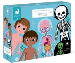 4 Puzles Educativos El Cuerpo Humano