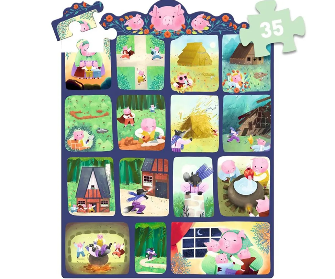 Puzzle Cuento Los 3 Cerditos