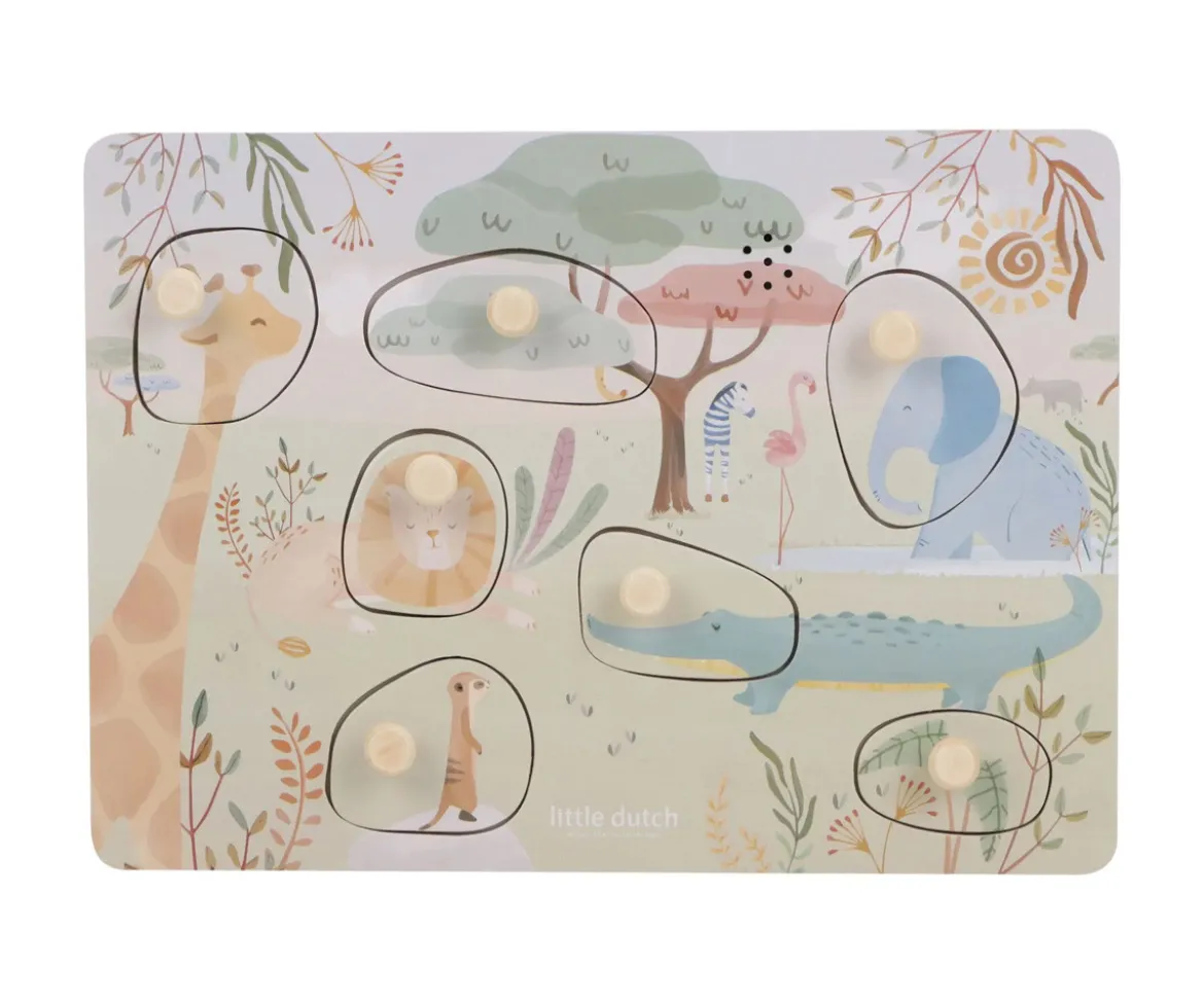 Puzzle de Madera con Sonido Safari Friends