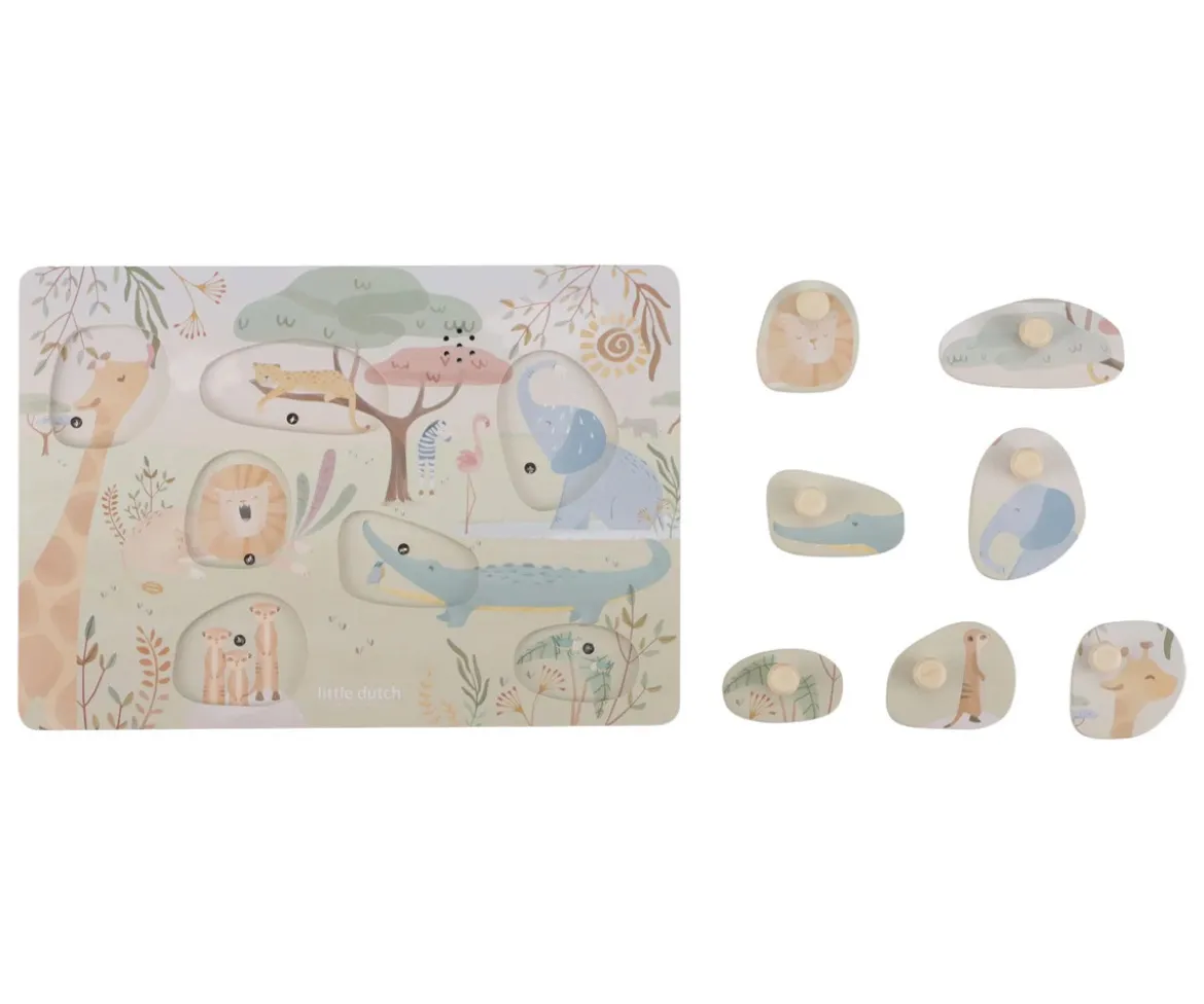 Puzzle de Madera con Sonido Safari Friends