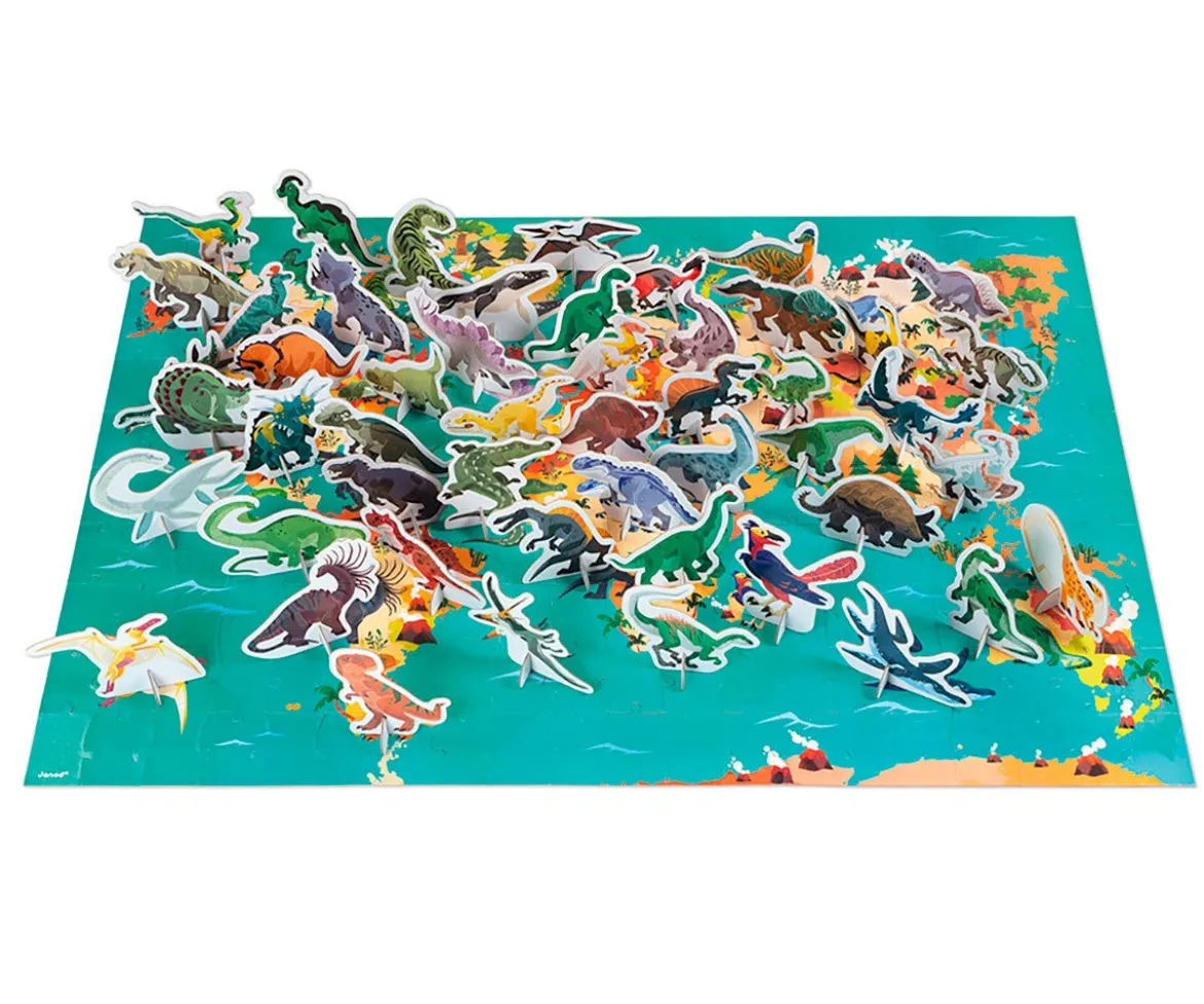 Puzzle Educativo Los Dinosaurios 200 Piezas