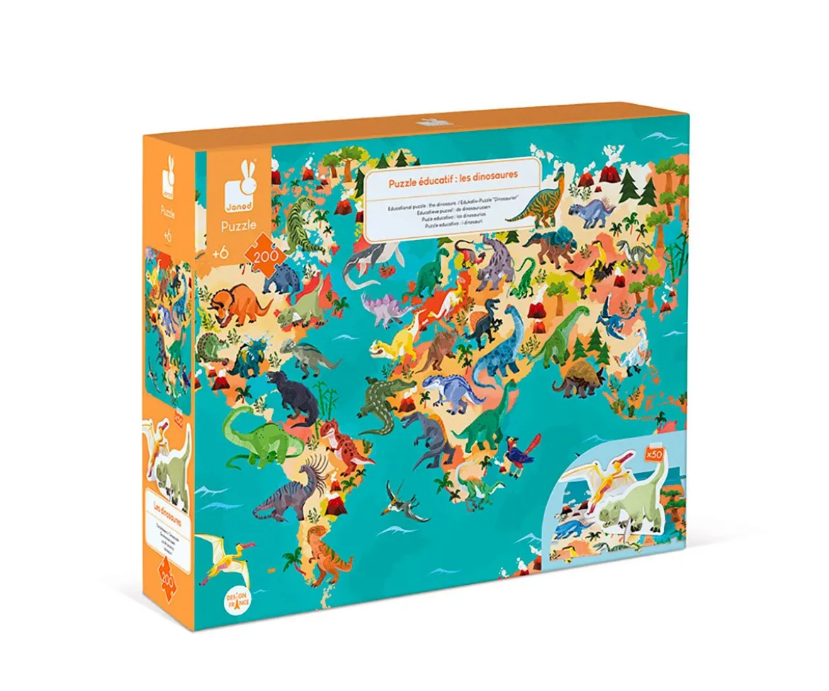 Puzzle Educativo Los Dinosaurios 200 Piezas