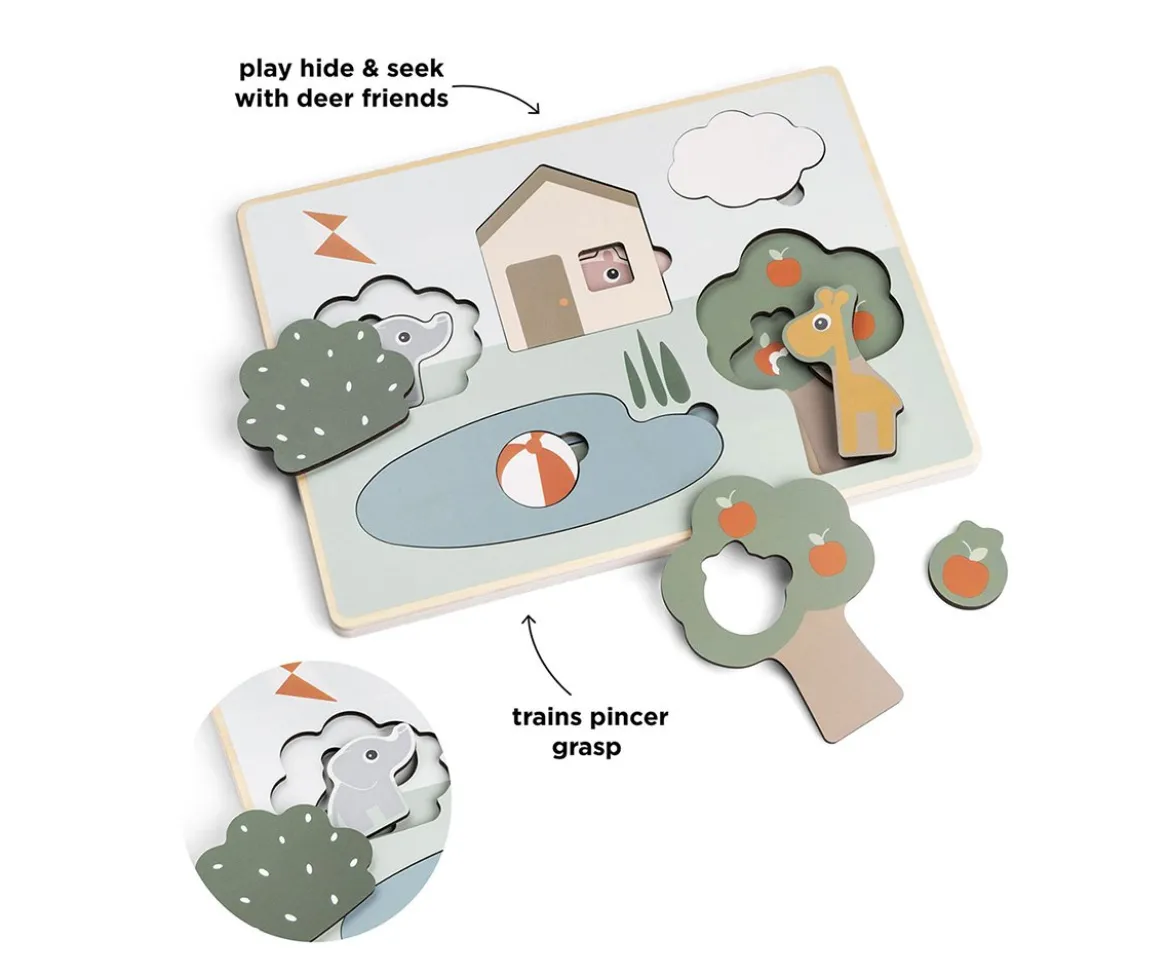 Puzzle en Capas Deer Friends