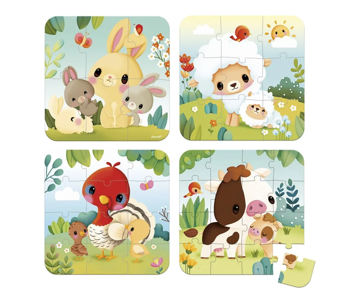 Puzzle Evolución Animales de la Granja