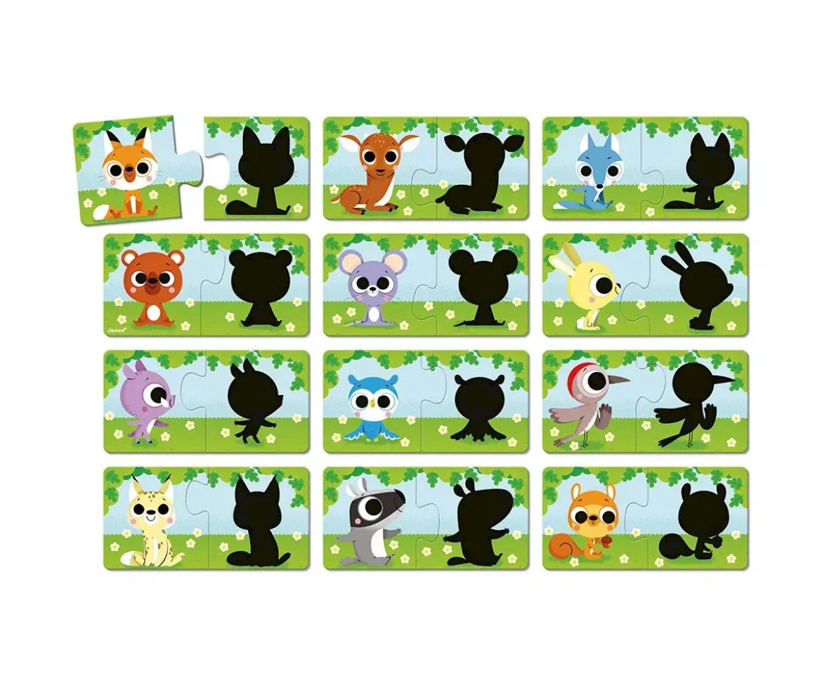 Puzzle Los Animales y su Sombra