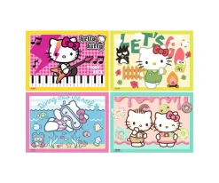 4 Puzzles Hello Kitty Bumper Puzzle 100pcs