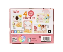 4 Puzzles Touch & Feel Granja