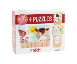 4 Puzzles Touch & Feel Granja