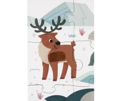 Puzzle Táctil Animales Polares 20 Piezas