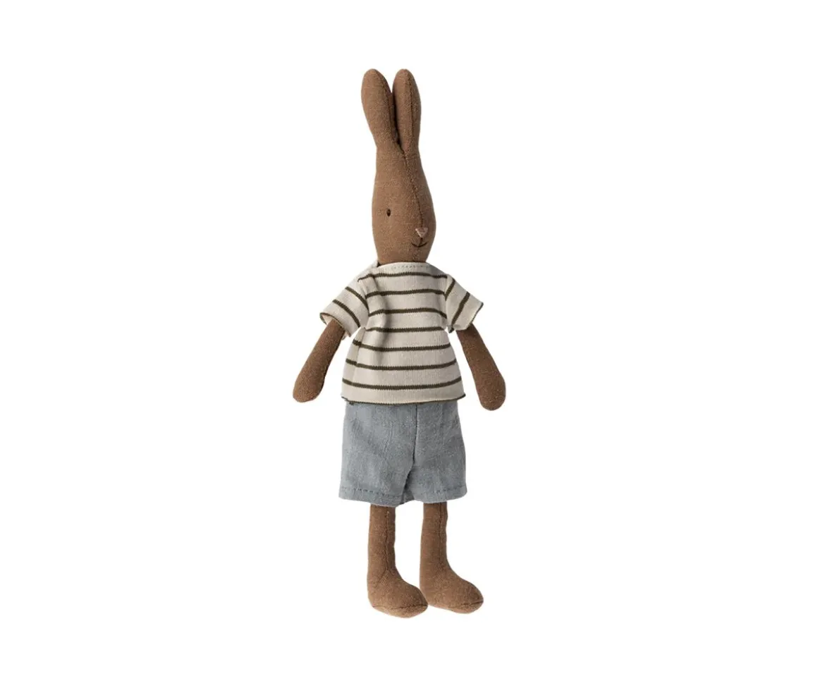 Rabbit con Camisa a Rayas y Pantalón Corto T.1