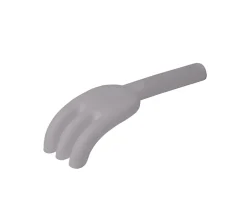Rastrillo Scrunch Gris Claro