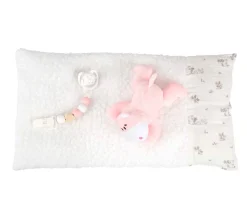 Reborn Lucía 45 cm con cojín y peluche