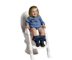 Reductor Baño con Escalón Kiddyloo Crema