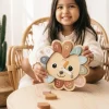 Reloj de Madera Hedgehog