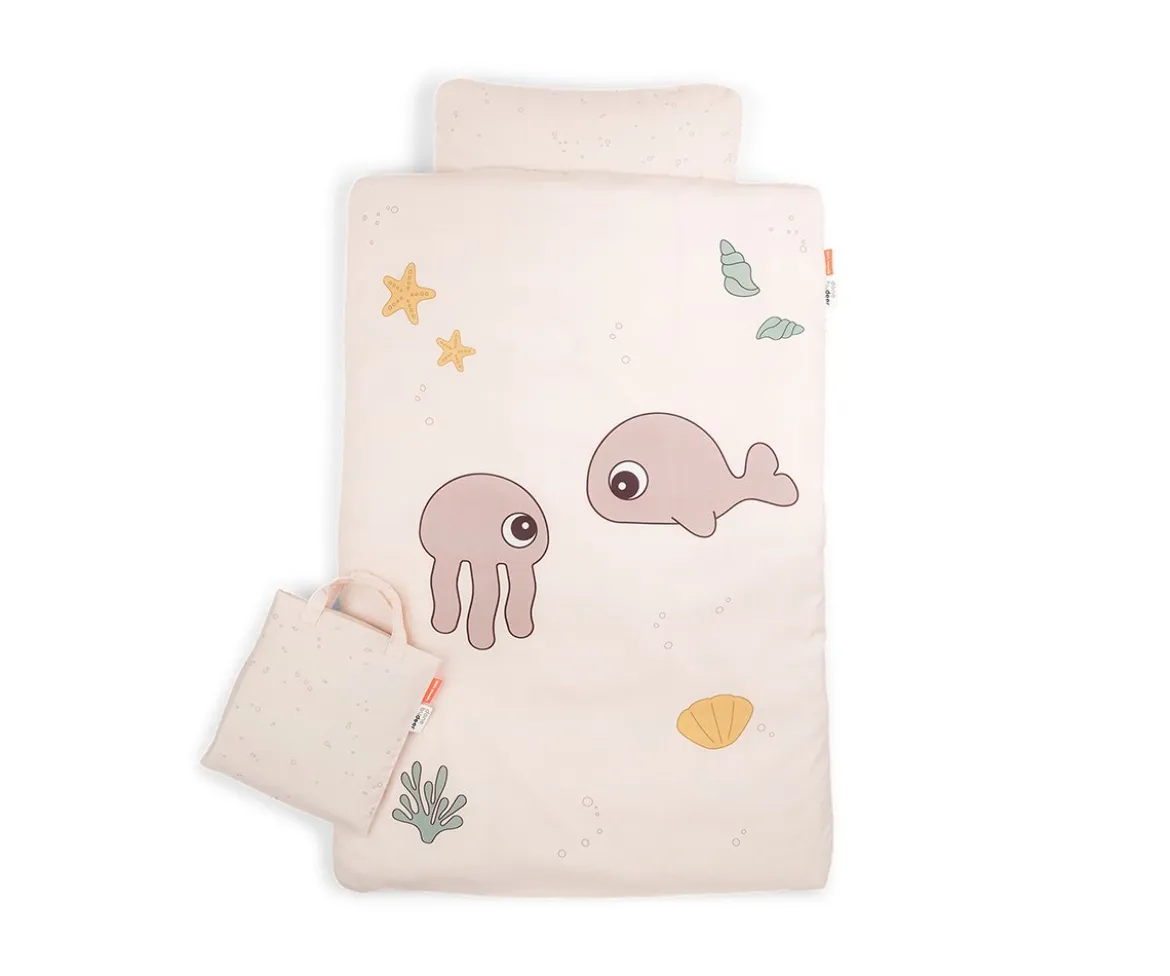 Ropa de Cama Junior Jelly & Wally Rosa Empolvado
