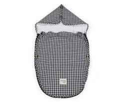 Saco Cuco 2 en 1 I Love Vichy Negro Entretiempo