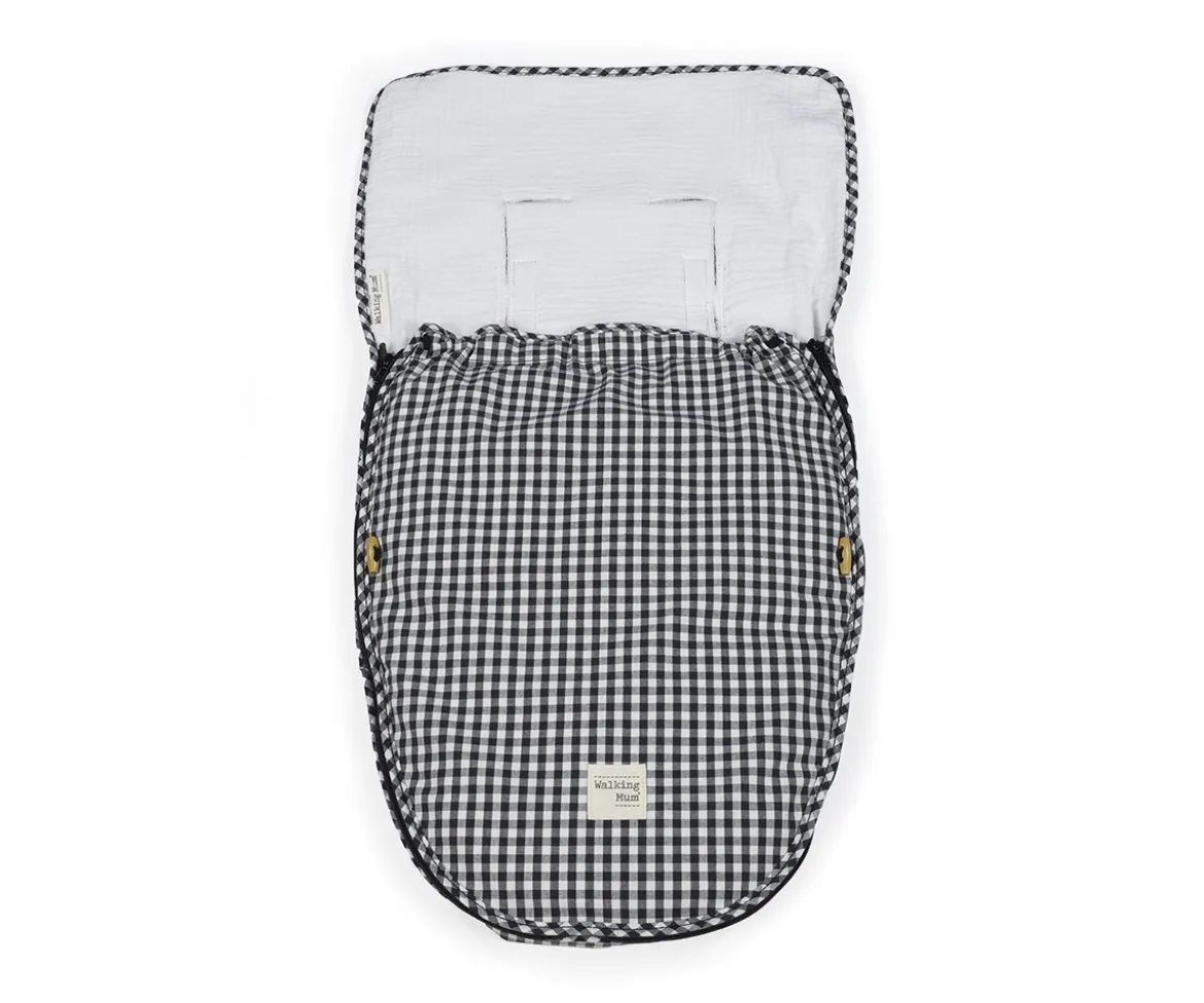Saco Cuco 2 en 1 I Love Vichy Negro Entretiempo