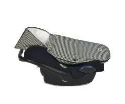 Saco Cuco 2 en 1 I Love Vichy Negro Entretiempo