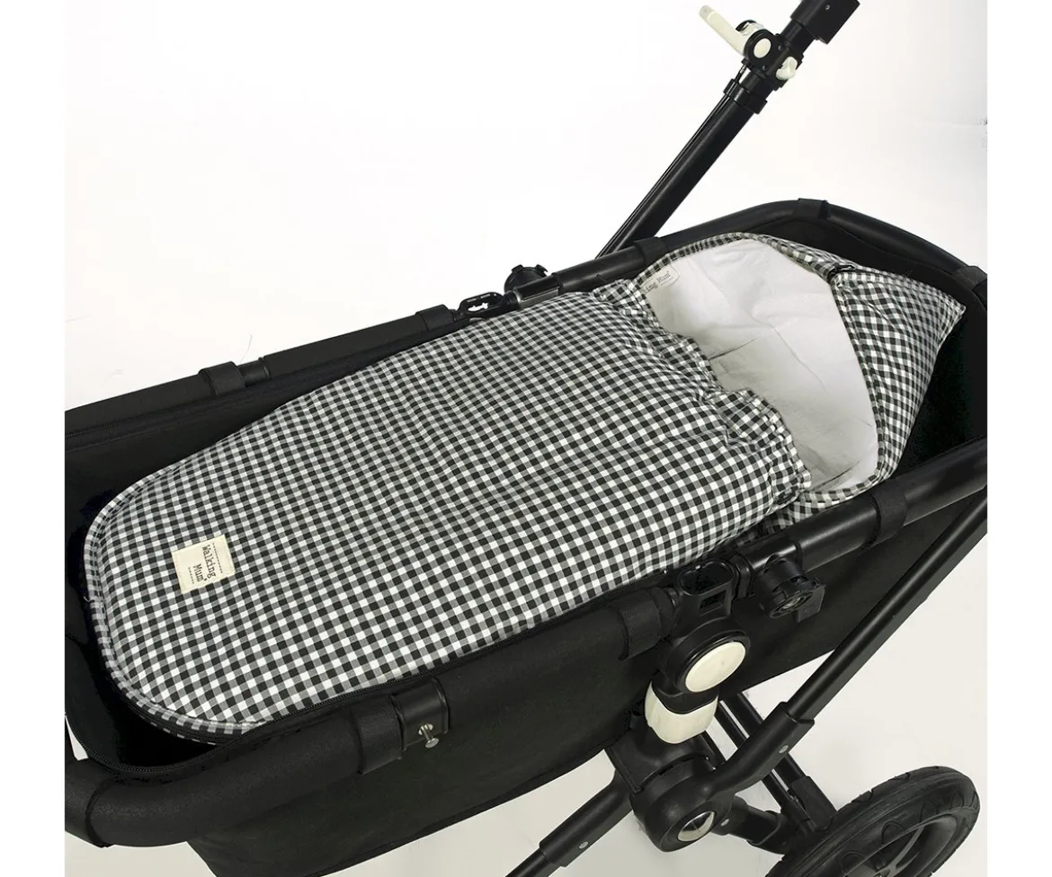Saco Cuco 2 en 1 I Love Vichy Negro Entretiempo
