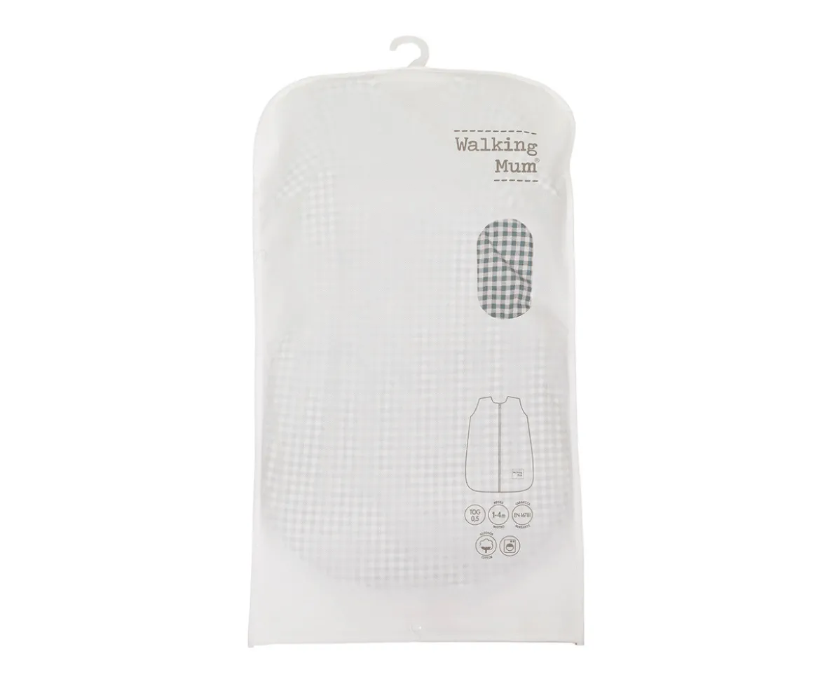 Saco Dormir Praliné Vichy Rayas Matcha