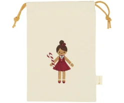 Saco Navidad Pequeño Gingerbread Girl Personalizable