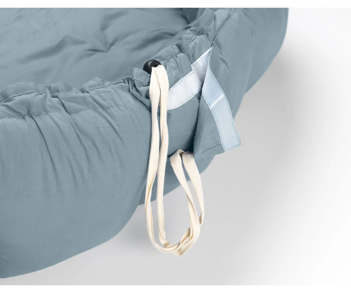 Saco Play & Go Coco Bloom Orgánico Dusty Blue