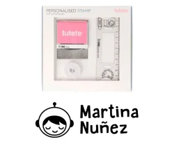 Sello Personalizado Astronauta + Cinta Blanca para Ropa Oscura