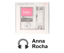 Sello Personalizado Auriculares + Cinta Blanca para Ropa Oscura