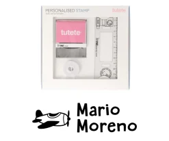 Sello Personalizado Avioneta + Cinta Blanca para Ropa Oscura