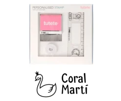 Sello Personalizado Cisne + Cinta Blanca para Ropa Oscura