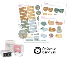 Sello Personalizado + Combinado Termo y Pegatinas Savannah
