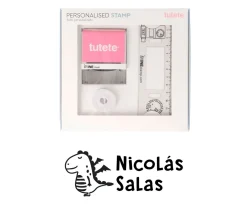 Sello Personalizado Dragón + Cinta Blanca para Ropa Oscura