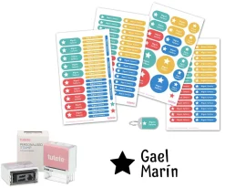 Sello Personalizado Gran Estrella + Combinado Termo y Pegatinas Parchís Estrella