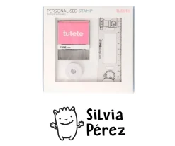 Sello Personalizado Monstruito + Cinta Blanca para Ropa Oscura