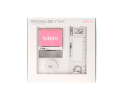 Sello Personalizado Pelota + Cinta Blanca para Ropa Oscura