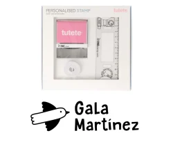 Sello Personalizado Pájaro + Cinta Blanca para Ropa Oscura