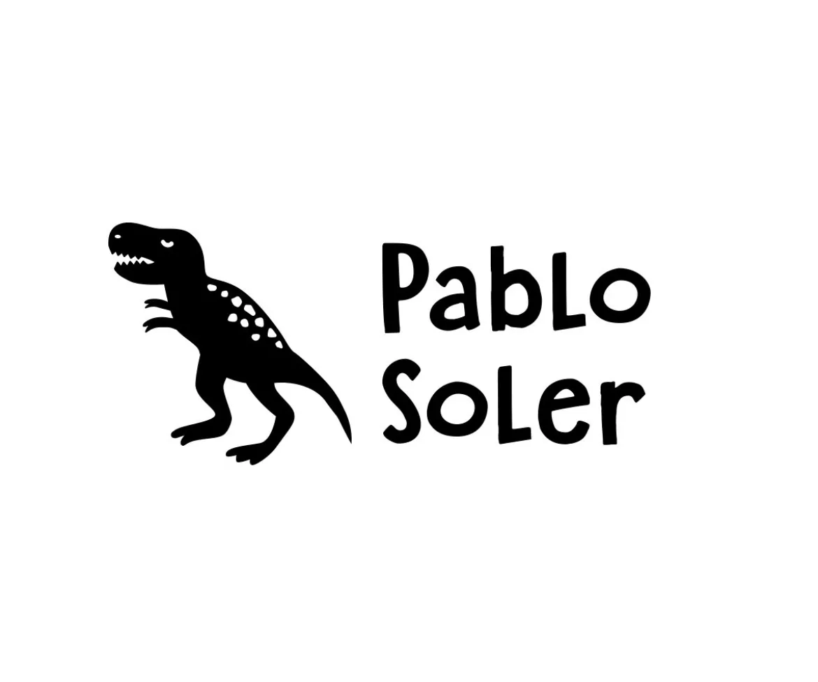 Sello Personalizado T-Rex + Cinta Blanca para Ropa Oscura