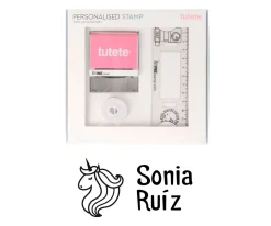 Sello Personalizado Unicornio + Cinta Blanca para Ropa Oscura