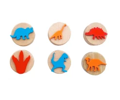 6 Sellos de Madera ChildGen Dinosaurs