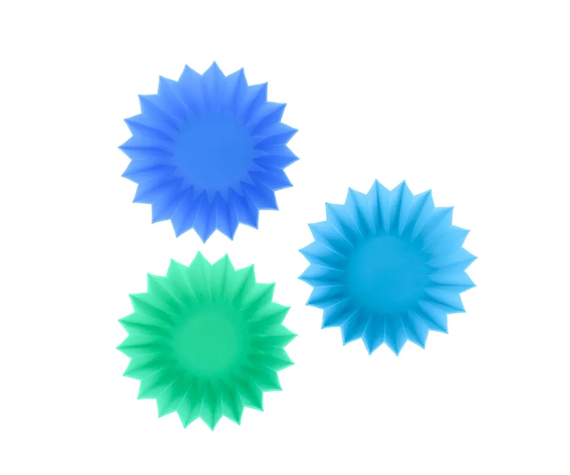 3 Separadores Jumbo para Caja de Almuerzo Blue
