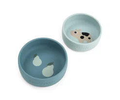 Set 2 Bol de Silicona Dotti Blue