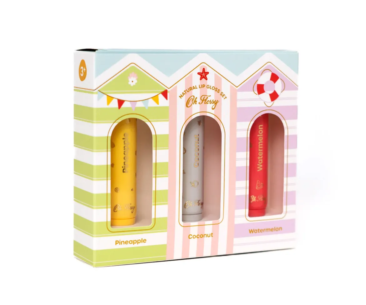 Set 3 Brillos Labiales Naturales Beach Club