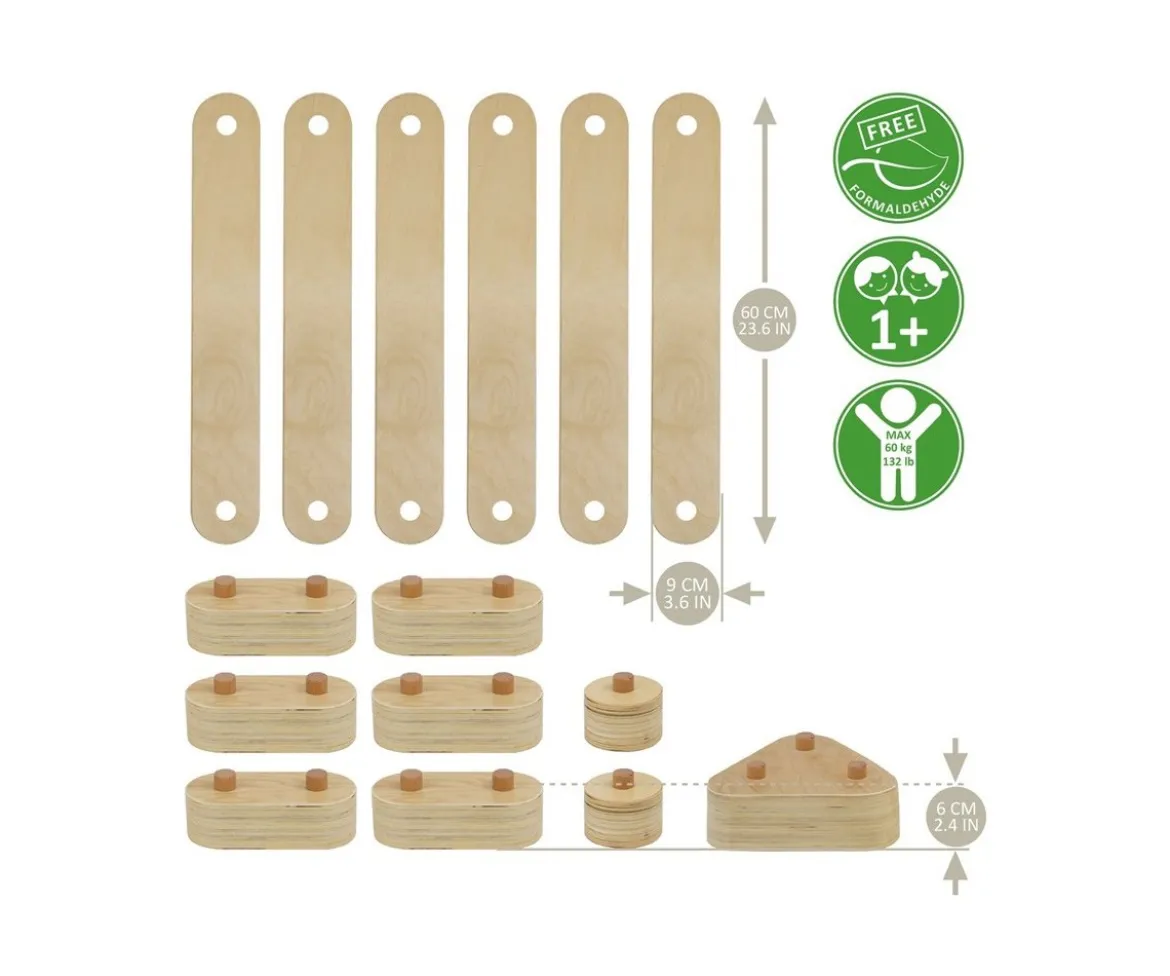 Set Circuito de Equilibrio de Madera